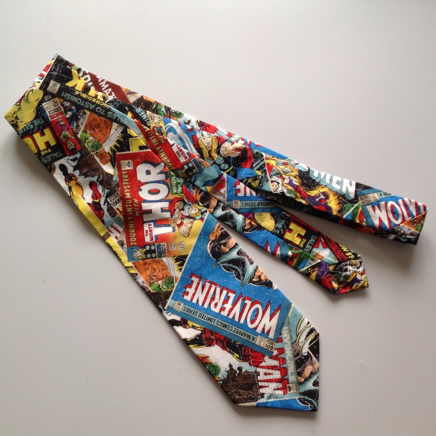 Ready to ship Superhero Ties Men's Necktie avengers
