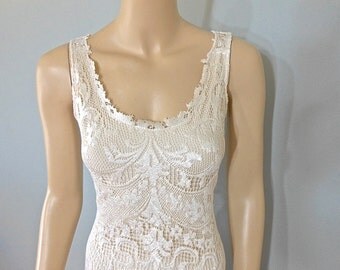 Renaissance FAIRY Vintage Crochet LACE Wedding by MuseClothing