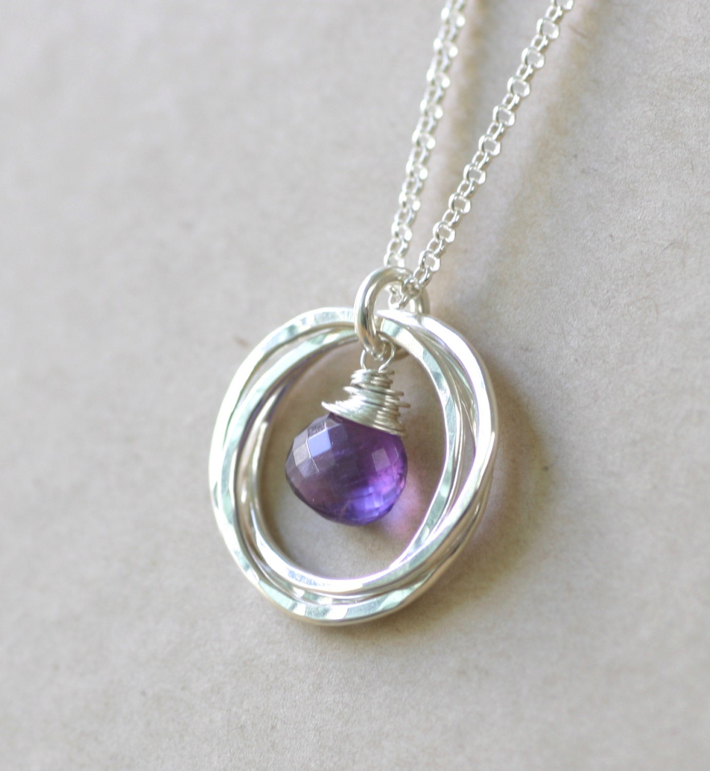 30th birthday gift for her amethyst necklace for daughter 3