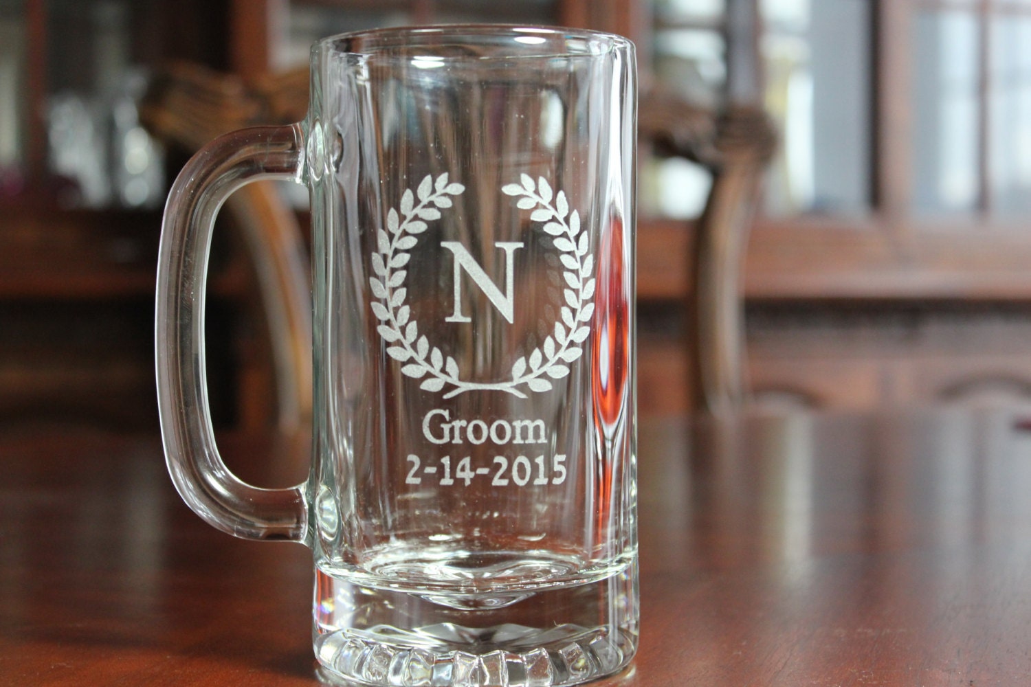 Set Of 8 Engraved Beer Mugs Groomsman Ts Groomsmen Beer 8229