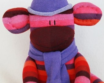 purple monkey stuffed toy