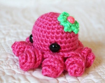 Amigurumi Octopi - Octopus Dolls - Crochet Octopus - Stocking Stuffer - Amigurumi Doll - Steampunk Octopus - Gift for Geeks - Ocean Creature