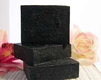 Charcoal Soap Organic Activated All Natural Cold Processed Soap Vegan Handmade Soaps