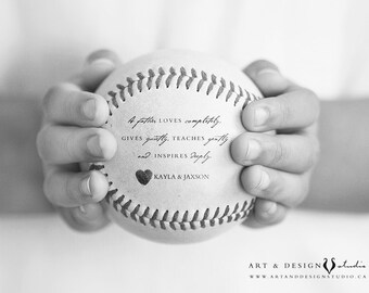 Personalized Gift for Dad, Baseball Print, Fathers Day Gift From Kids, Sports Decor, Stepdad Present Stepfather, Baseball Photo Gift