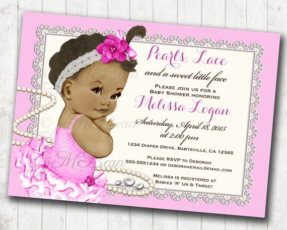 Free Printable African American Baby Shower Invitations 2