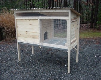Woodworking Plans for a 5 ft. Rabbit Hutch - Illustrated with Photos!