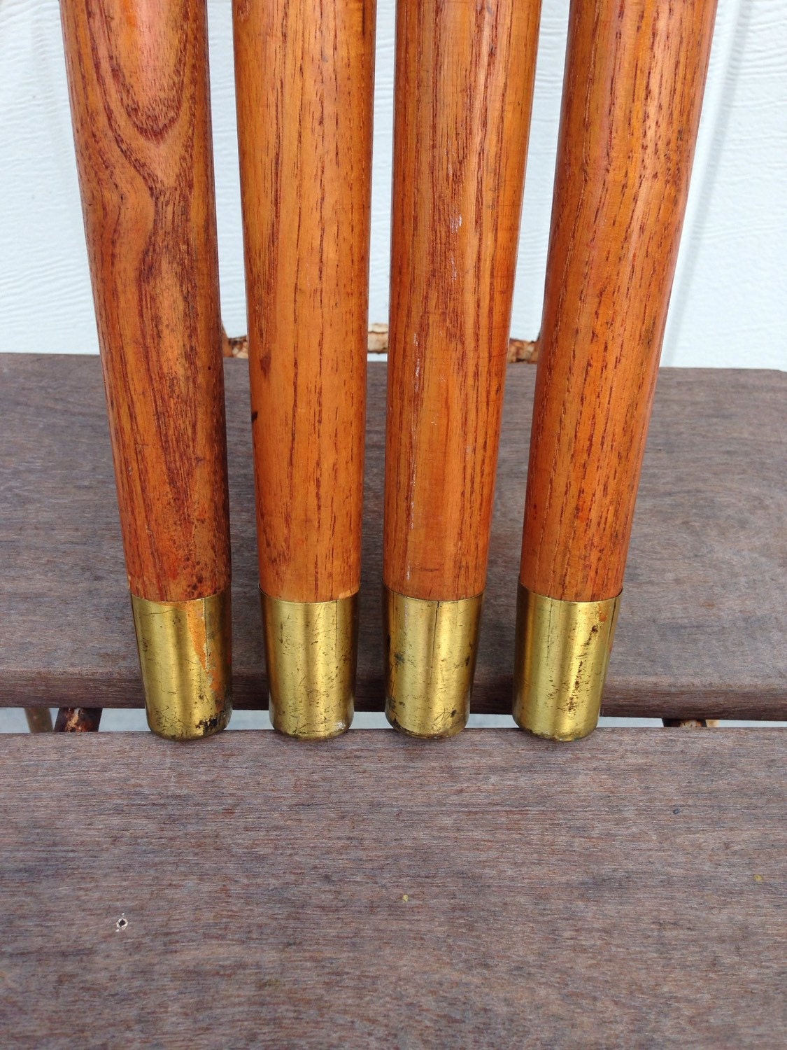 Mid Century Table Legs Set of 4 by VintageGypsies on Etsy