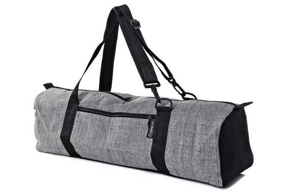 Yoga bag, gym bag ,tote backpack, large, sport bag ,Grey Cotton - by ...