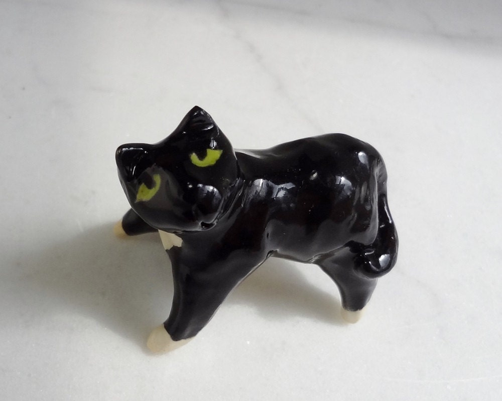 tuxedo cat figurines