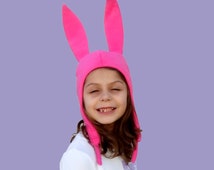 Pink Bunny Ears Hat