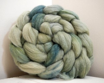February Fields 1 Handpainted Polwarth/Silk 60/40 Top Spinning Fiber 4 oz