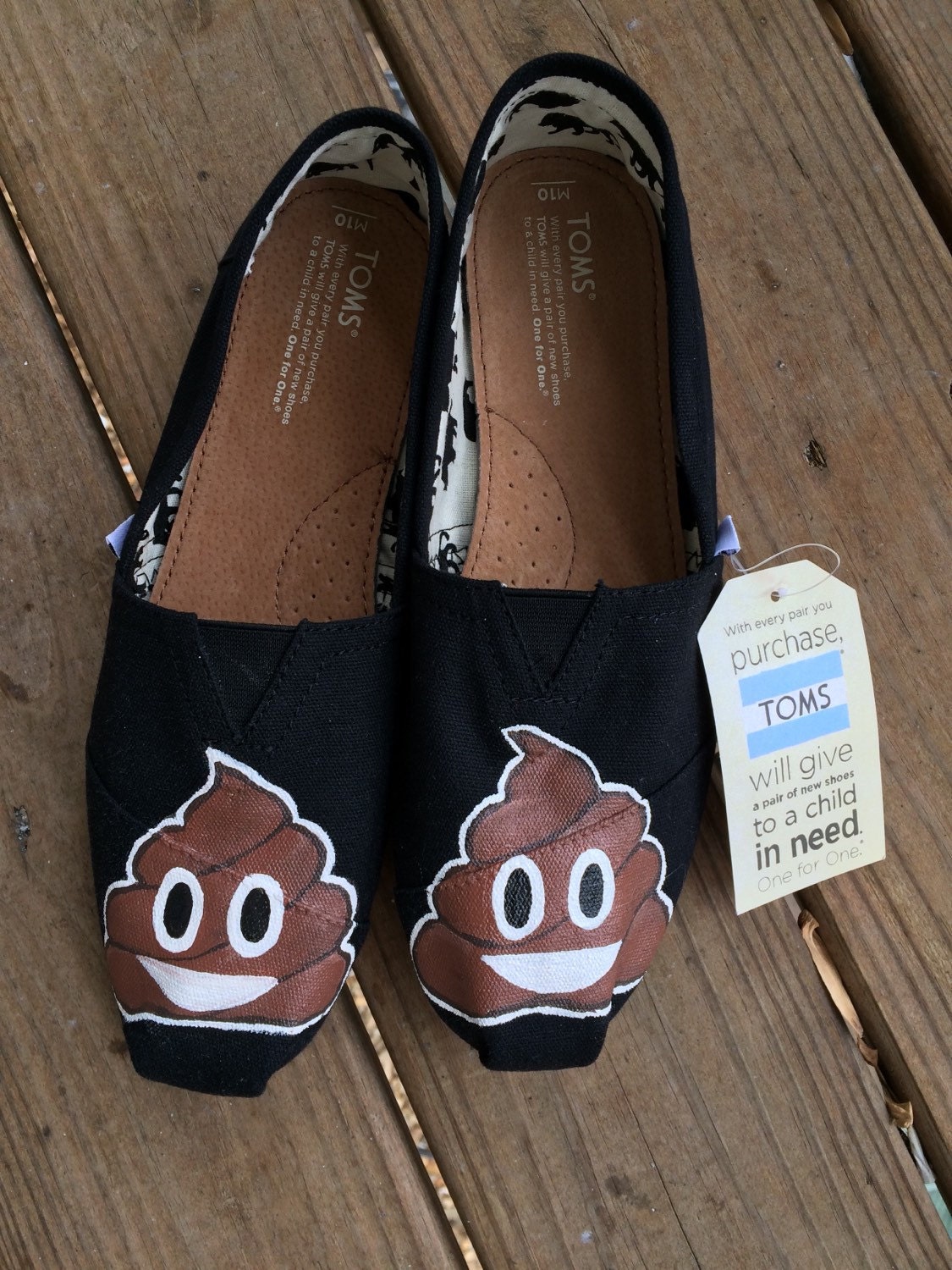 shoes thailand custom Shoes Toms Emoji Poop Custom Shoes