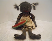 Primitive, Black Folk Art Doll, Ola Mae, TOSCOFG