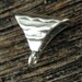Large Sterling Silver Bail - Artisan Texture - Large Chain Bail or Choker Slide 13.5mm B25