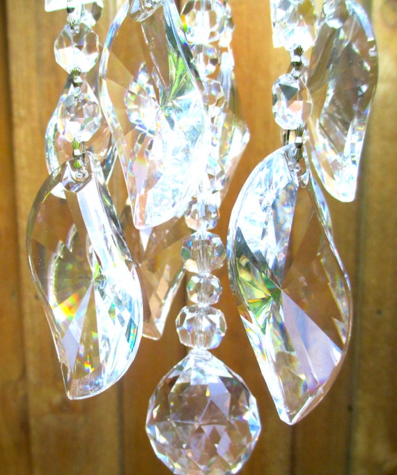 Crystal Wind Chime Clear Chandelier Crystals Windchime The