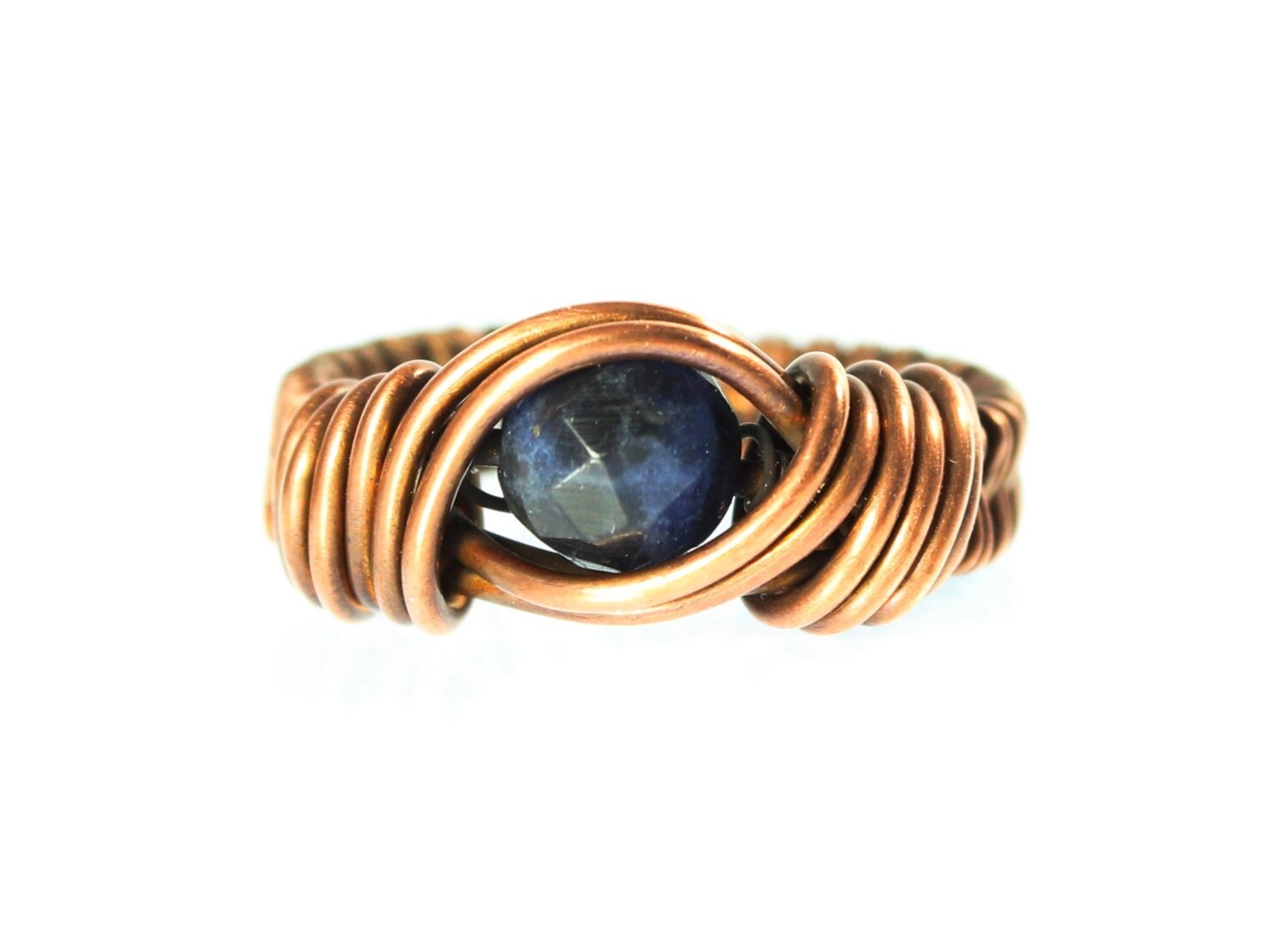 Size 6 1/2 Copper Wire Ring Wire Wrapped Jewelry Natural