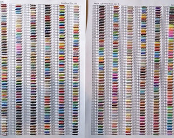 11/0 Miyuki Seed Bead Sample Card by ILoveBead on Etsy