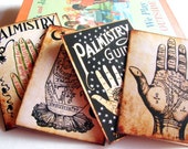 Palmistry Note Card Set - Palm Reading Fortune Teller Fortune Telling Palm Reader The Occult Palm Of The Hand Gypsy - 4 Sm Greeting Cards