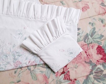 Popular items for ruffle pillow on Etsy
