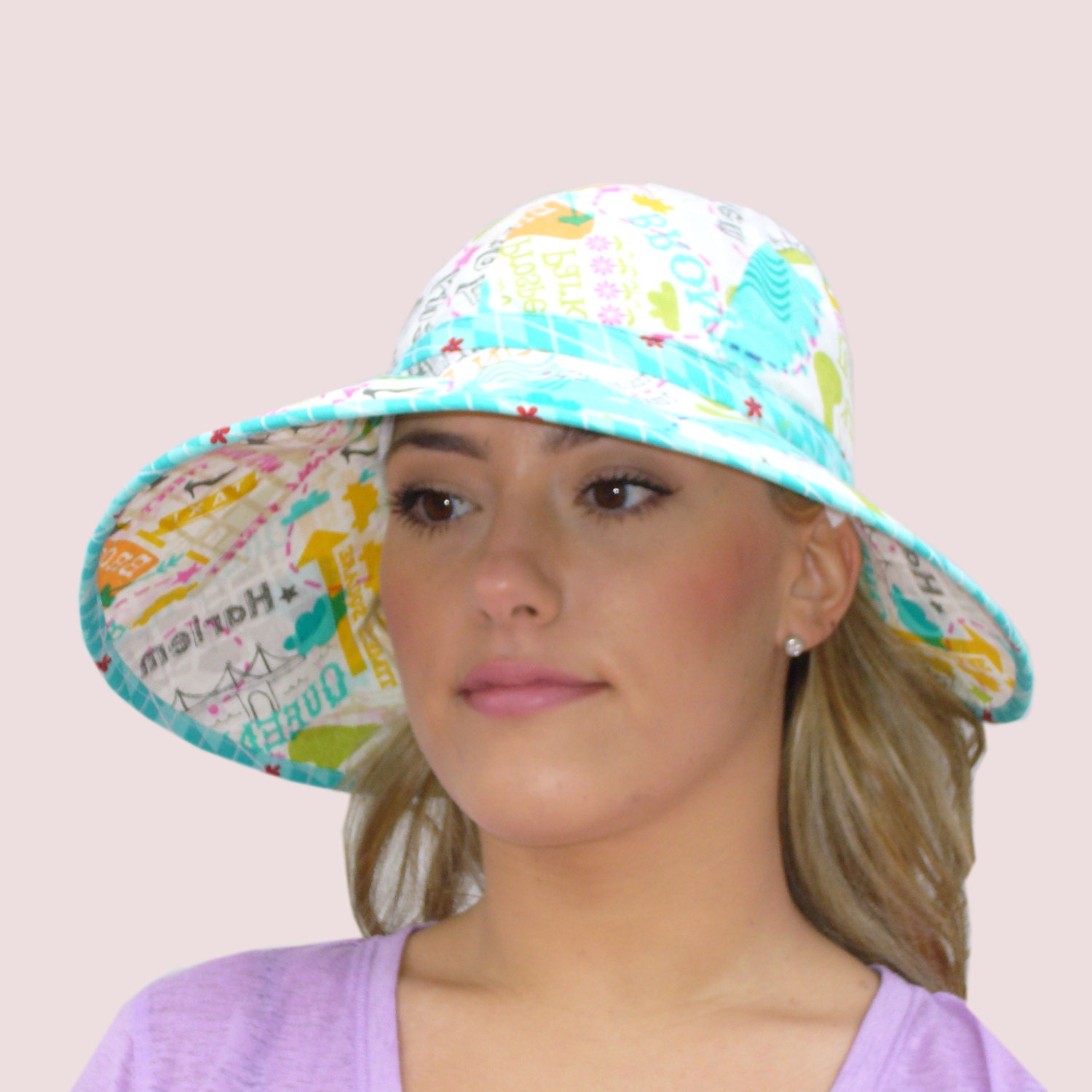 SEWING PATTERN: Wide Brim Floppy Sun Hat in Cotton with