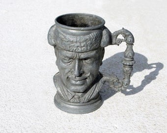 Pewter Mug Metal Mug Bullfighter Mug Corrida Memorabilia Spanish Latino Mexican Mug Toreador Mug Collectible Mug Gift For Him Antique Mug