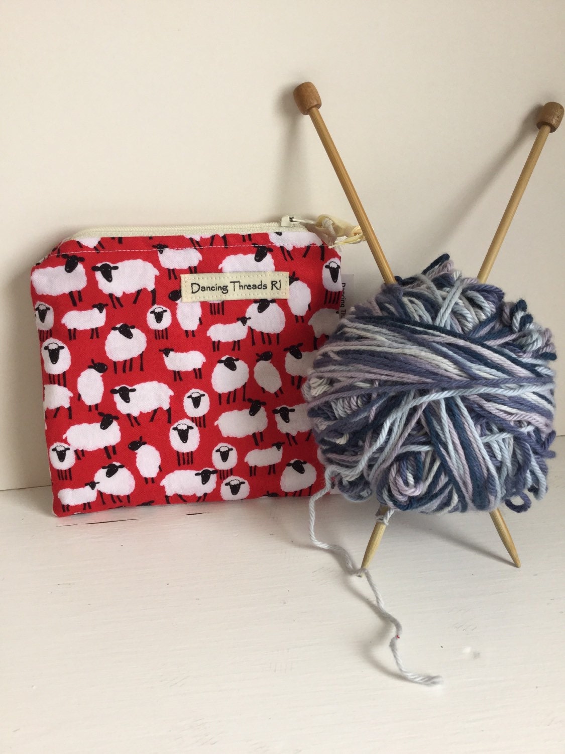 Sheep Notions Bag for Knitting Accessories machine washable