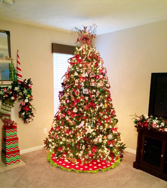 christmas tree skirt personalized polka dot tree skirt christmas tree skirt personalized polka dot tree skirt