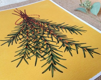 8" x 10" - Hanging Rosemary