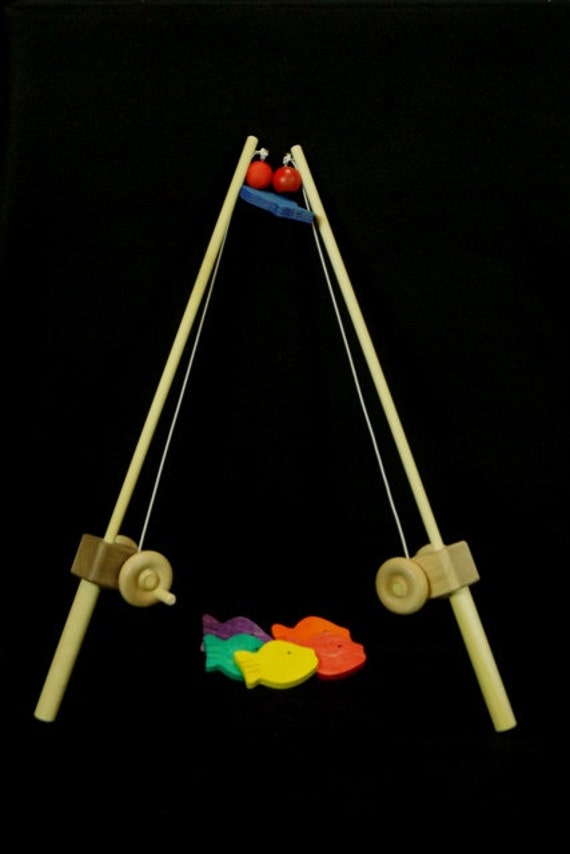 Wooden Toy Fishing Pole