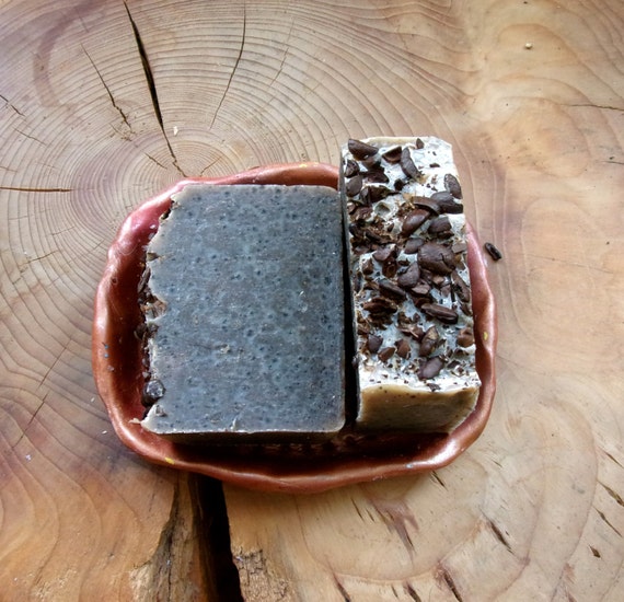CRUNCHY COFFEE SOAP soap made with real coffee and grounds