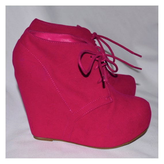 hot pink boot laces
