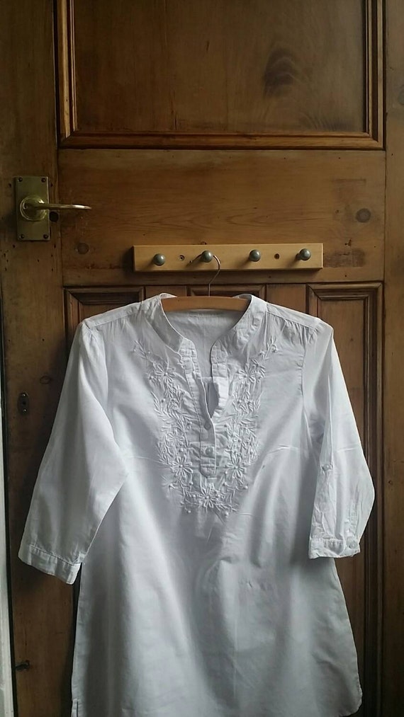 Classic white shirt / peasant blouse / gypsy by dollycalledtopsy