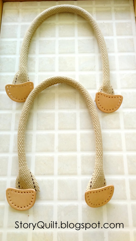 LH003 14.5 / 37 cm woven strap handle with genuine