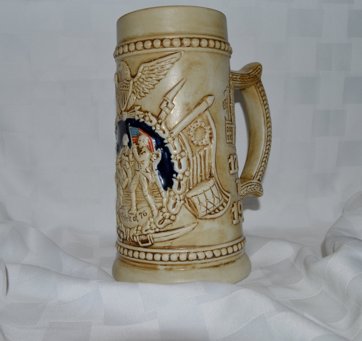 Americana Beer Mug Stein Bicentennial 1776 to 1976 by WVpickin