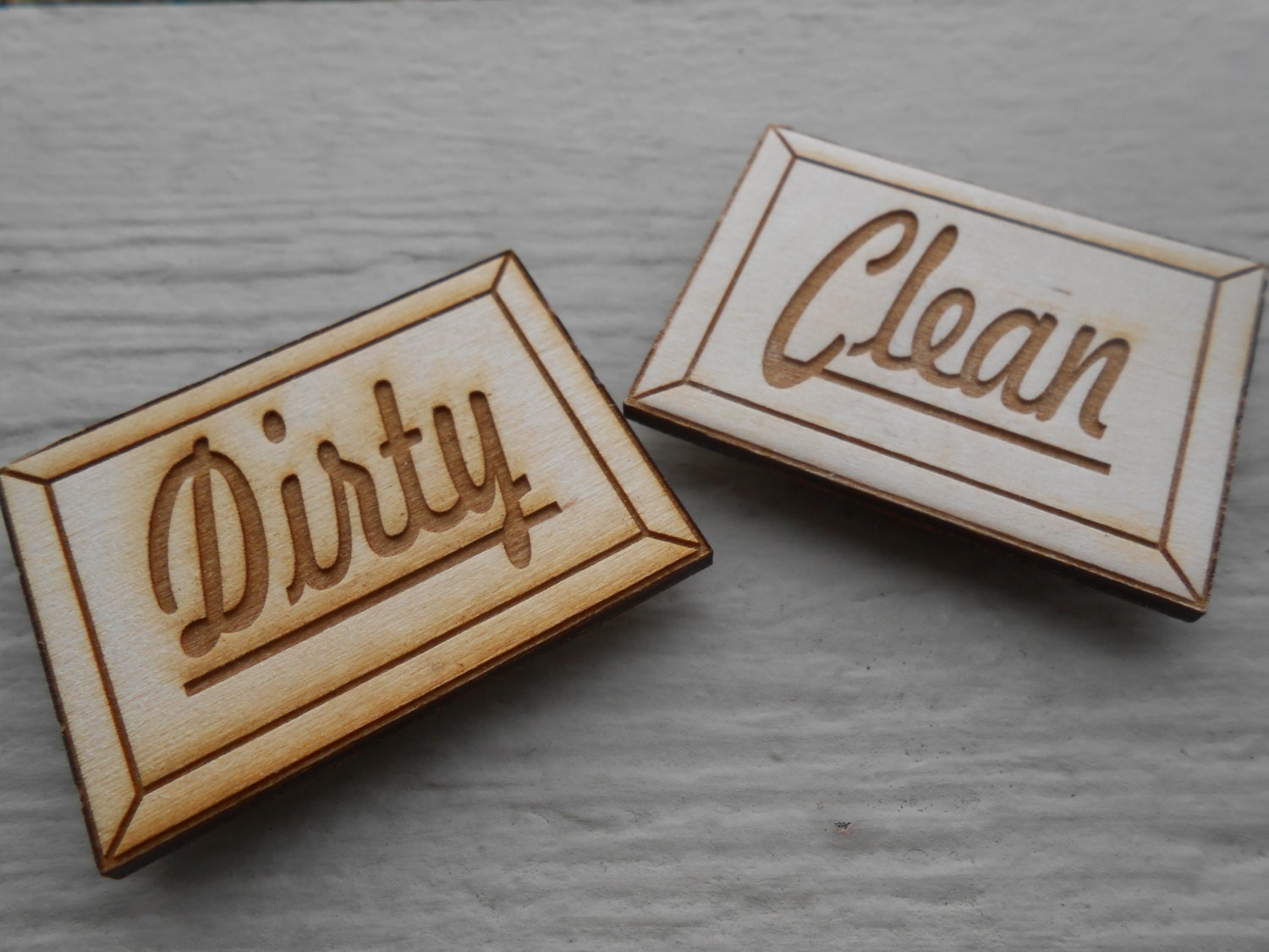 Clean & Dirty Dishwasher Laser Engraved. Gift Mom