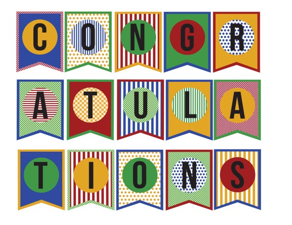 Congratulations Free Printable Banner Templates Printable Download