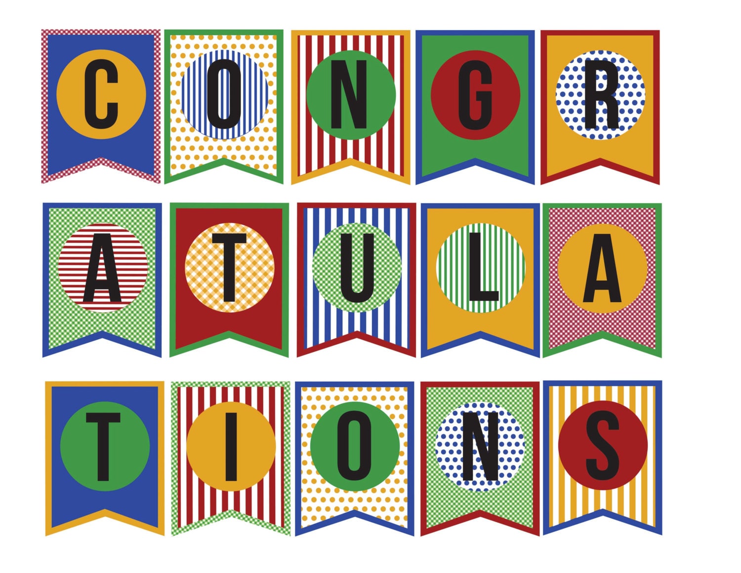 Congratulations Banner DIY paper printable banner instantly