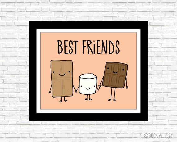 S'mores Best Friends Frameable Print