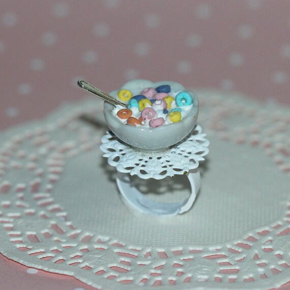 Cereal Ring Fruit Loops Cereal Ring Breakfast Jewelry