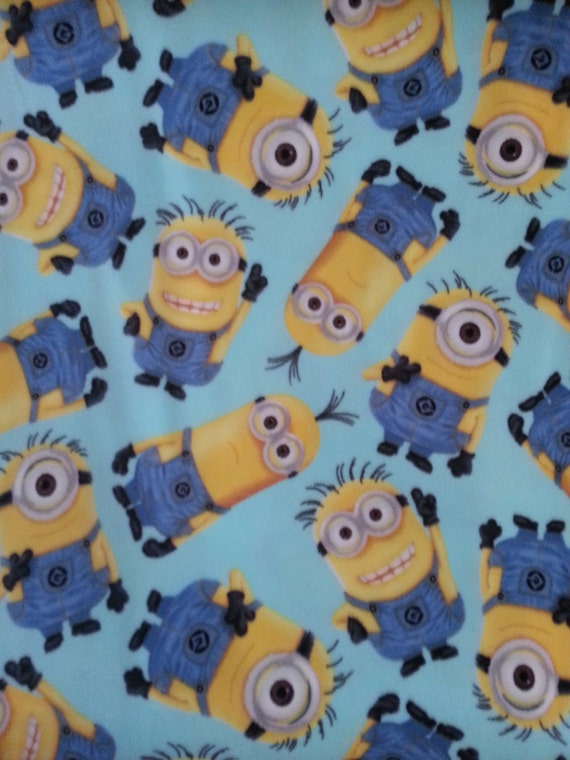 Minions Despicable Me Personalized Fleece Blanket by StitchMeAName