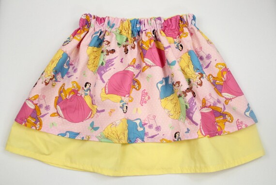 Double Layer Custom Disney Princess Skirt You Pick the