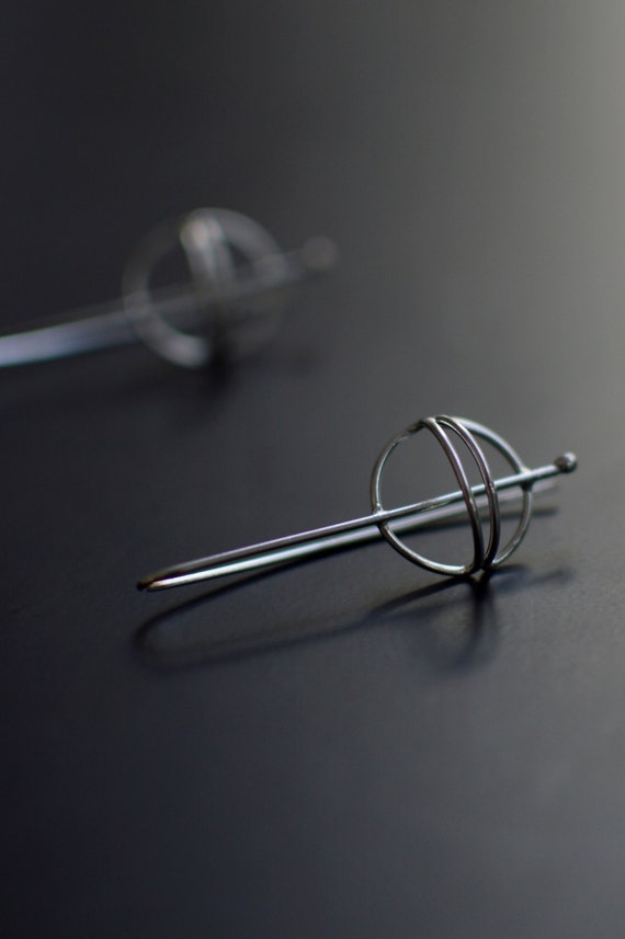 Sterling Silver Earrings  Contemporary Design  Modern  Wire 