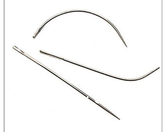 9x C/J/I TYPE Weaving /Sewing Weft Needles Hair Extension Tools 3 of Each Style