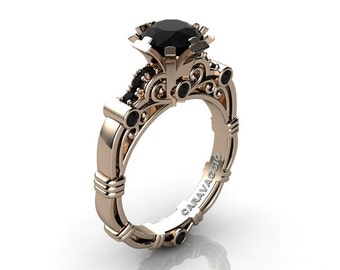 wedding rings with onyx