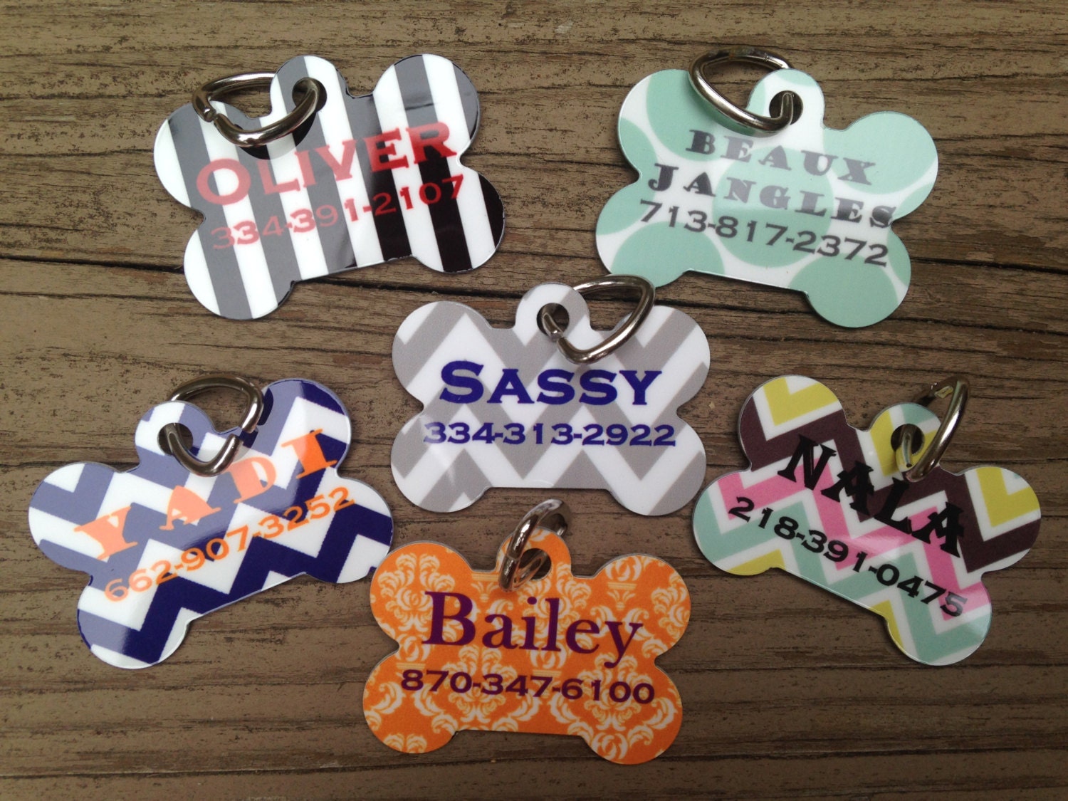 Personalized Dog Tag Custom Pet Name Tag by KandyRiggsDesigns