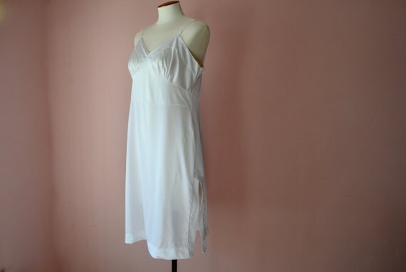 Simple White Slip Dress. Vincent Full Slip. Modern Plus Size