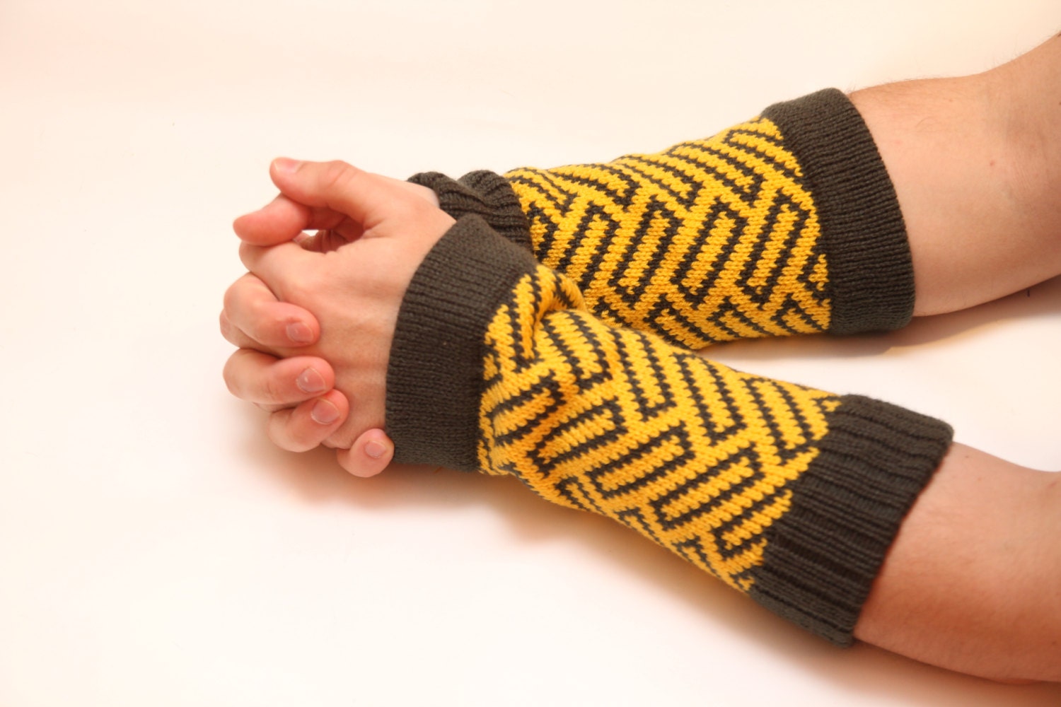 Men arm warmers Men Wrist Warmers Men Fingerless by warmpresents