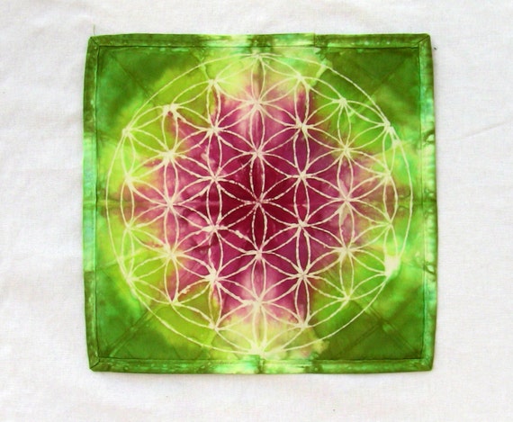 Heart Chakra Flower of Life Sacred Geometry Crystal by TyeDyeBills