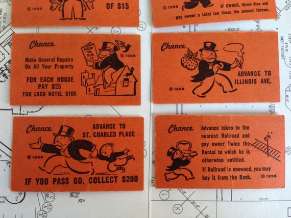 which font for monopoly chance cards