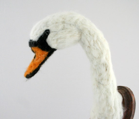 Faux Taxidermy Mute Swan (Cygnus olor)